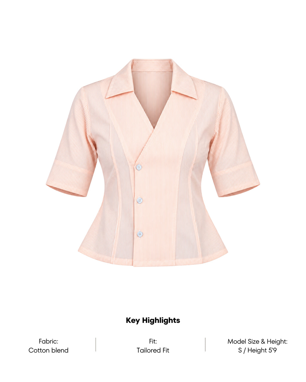 Peach Wrap Top