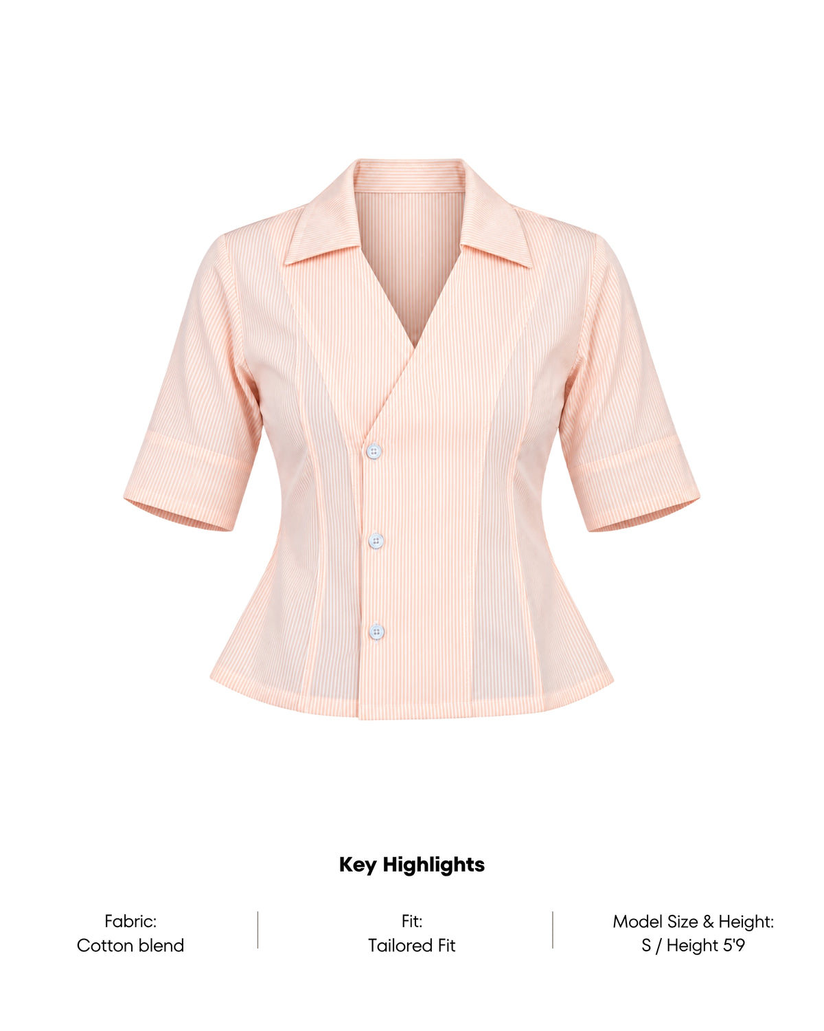 Peach Wrap Top