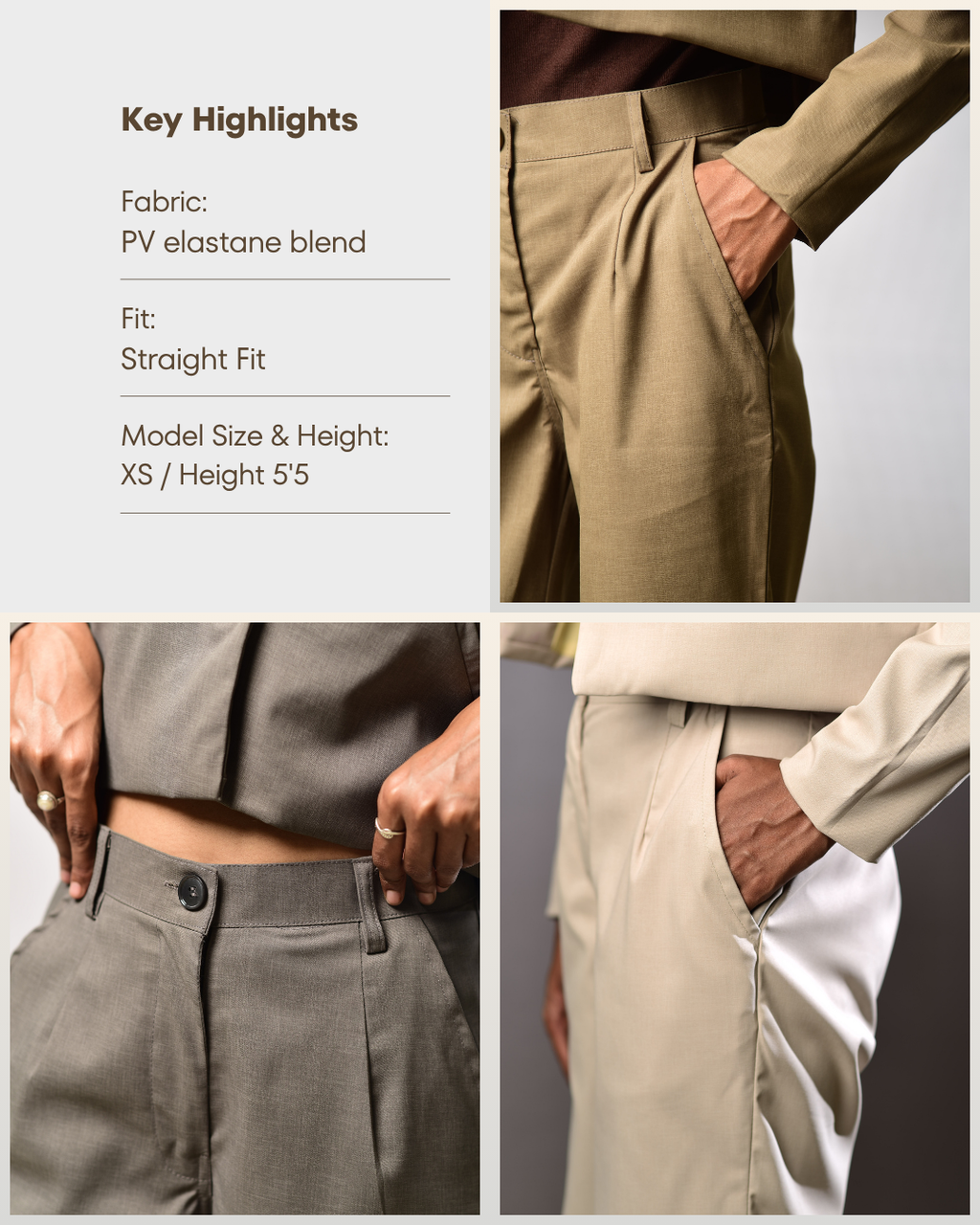 Beige Trouser