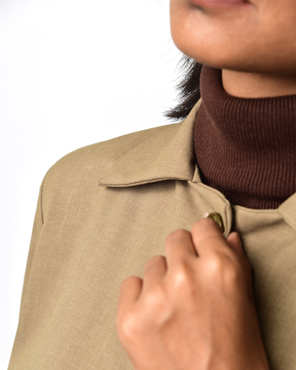 Brown Crop Blazer