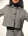 Charcoal Crop Blazer