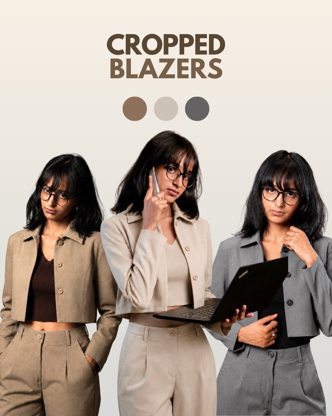 She Formal cropped blazer