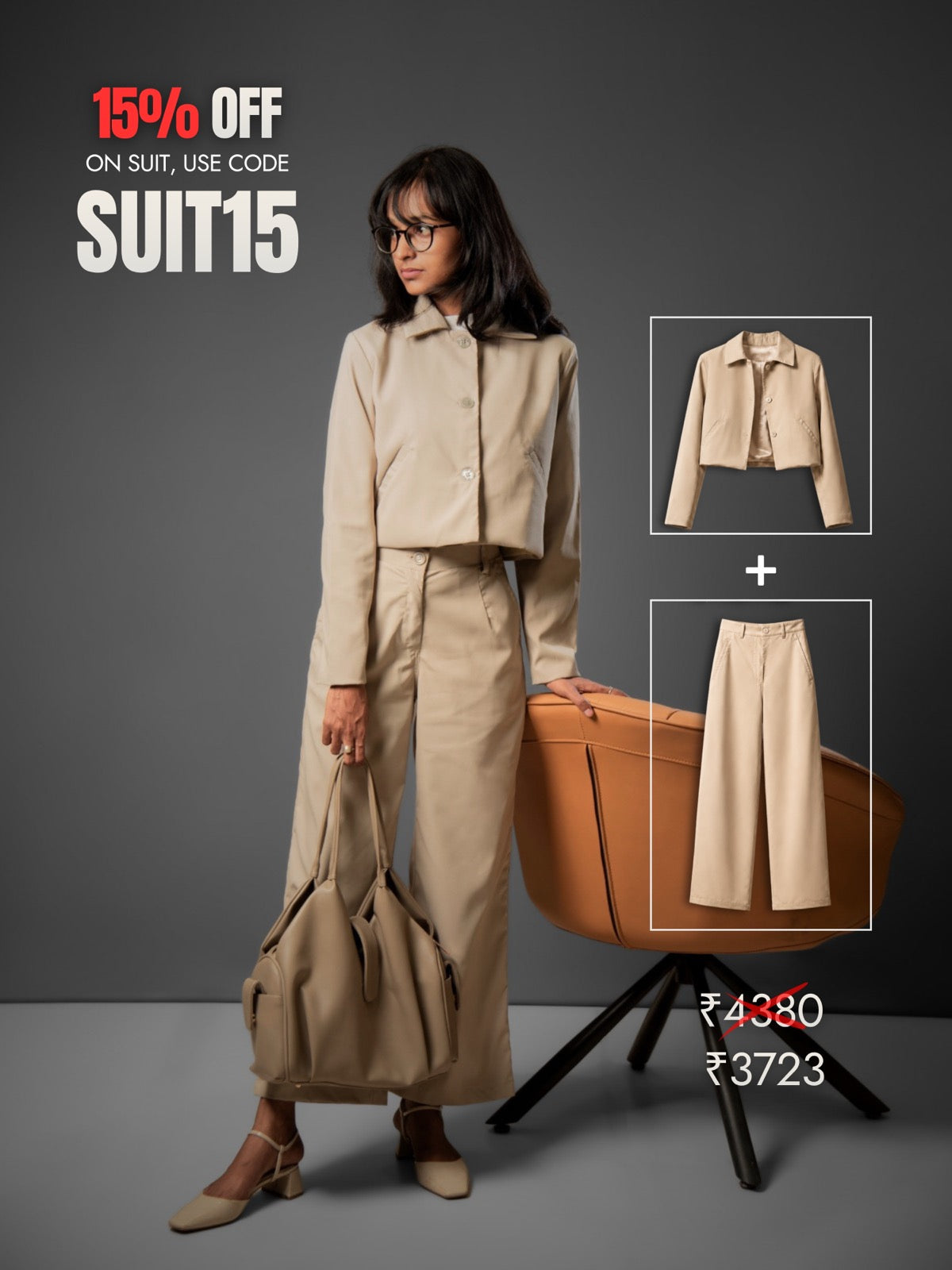 She Formal tailored suit — SUIT15 offer