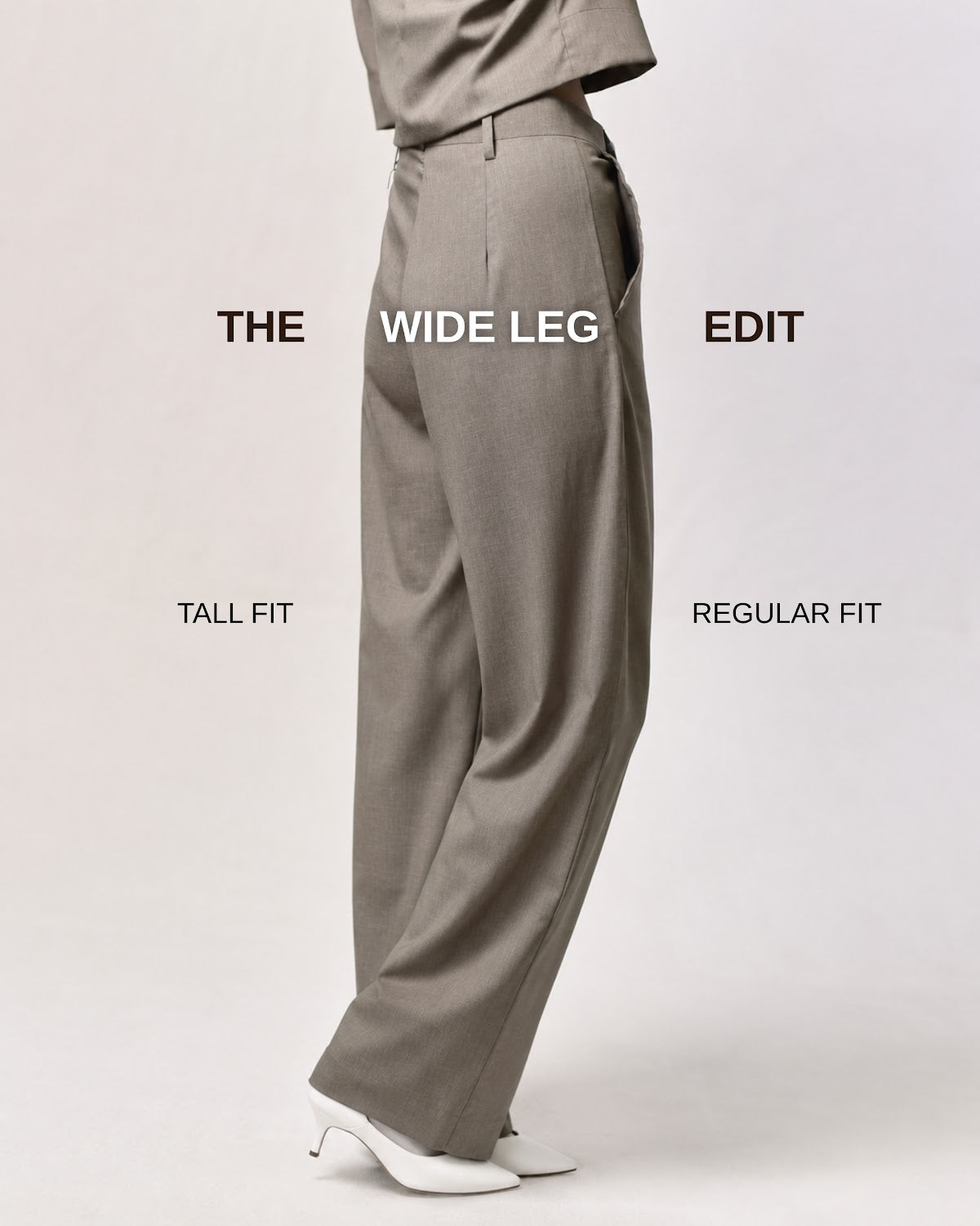 The wide-leg edit: tall fit and regular fit trousers