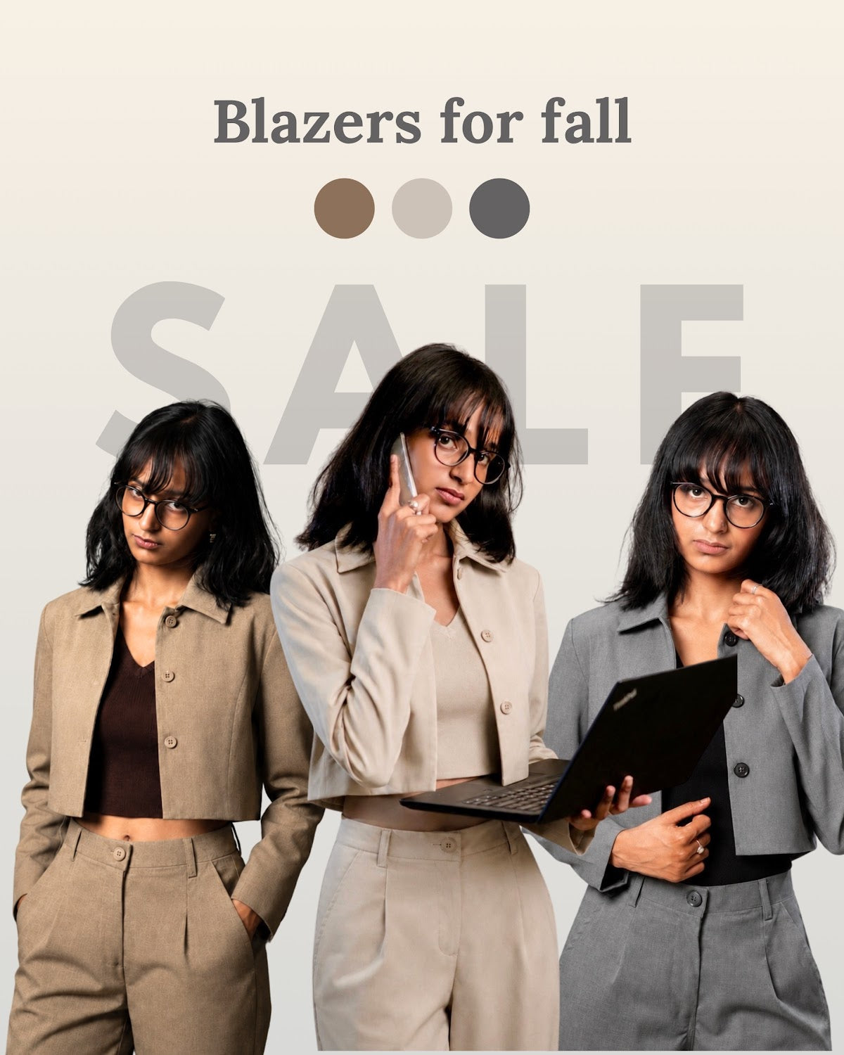 Blazers for fall: sale on crop blazers